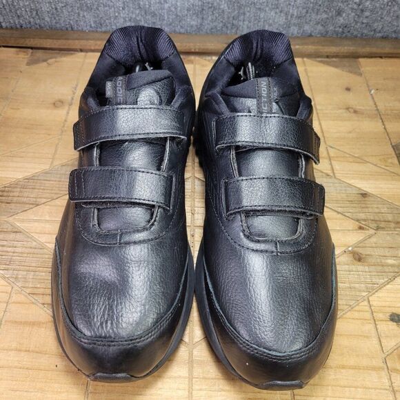 Brooks Addiction Walker Mens 13 Black Slip Resistant Strap Sneakers Shoes - Picture 3 of 11
